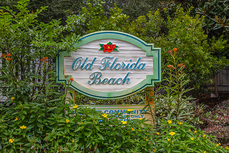 Old Florida Beach Sign
